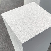 close up of off-white limestone plinth texture