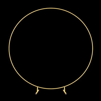 gold circle hoop backdrop