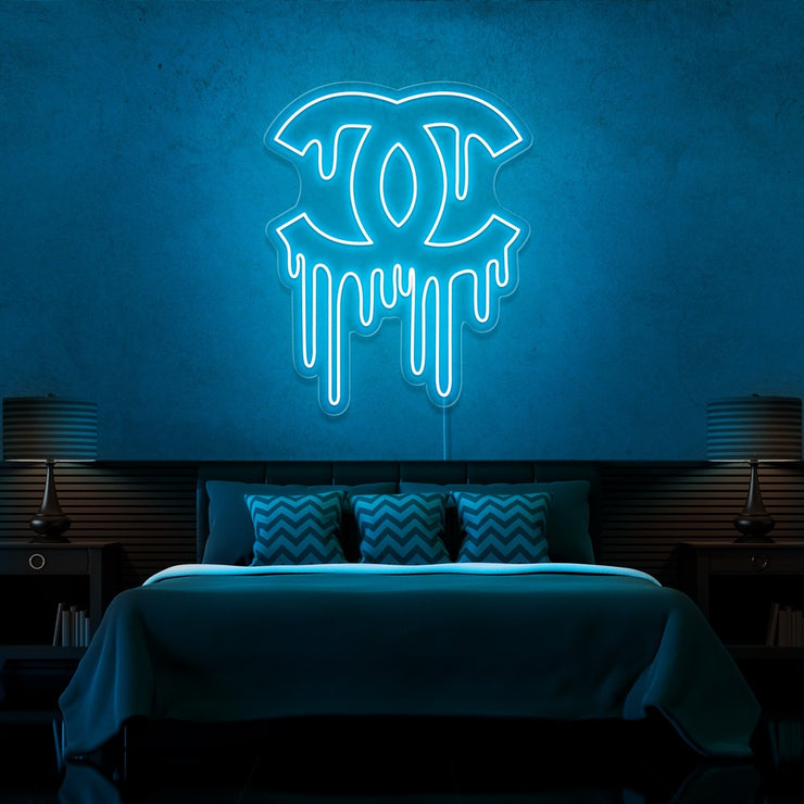 Dripping Chanel Neon Sign